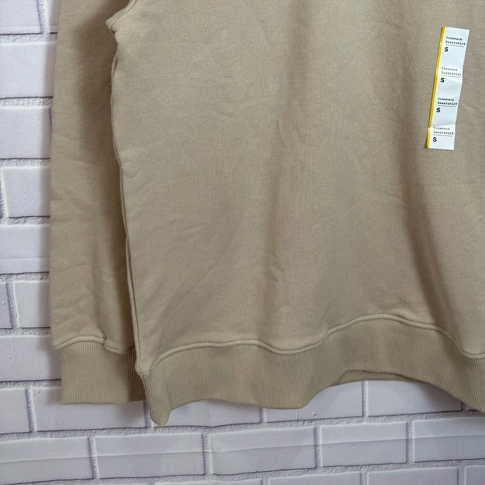 Woolrich Graphic 100% Crewneck Sweatshirt Boots Print Beige Size S - Picture 9 of 12